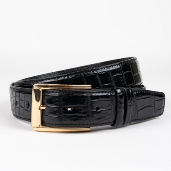 468. NWT MENS SHERRILL & BROTHERS TOBY 40 GENUINE CROCODILE BELT